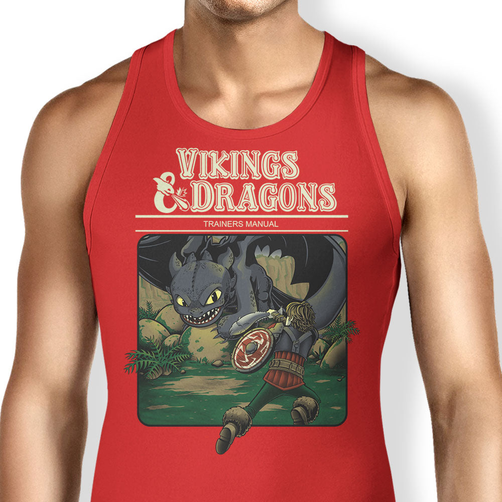 Vikings and Dragons Tank Top - Adult & Kids T-Shirts, Sweatshirts & Hoodies apparel design preview 1