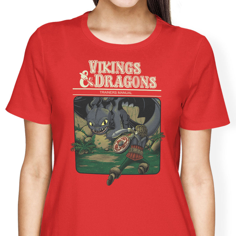 Vikings and Dragons Women's Apparel - Adult & Kids T-Shirts, Sweatshirts & Hoodies apparel design preview 1