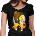 Village Princess Silhouette Women's V-Neck - Adult & Kids T-Shirts, Sweatshirts & Hoodies apparel design preview 1