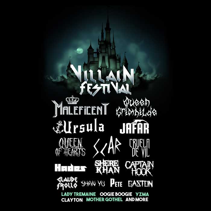 Villain Festival - Adult & Kids T-Shirts, Sweatshirts & Hoodies apparel design preview 2