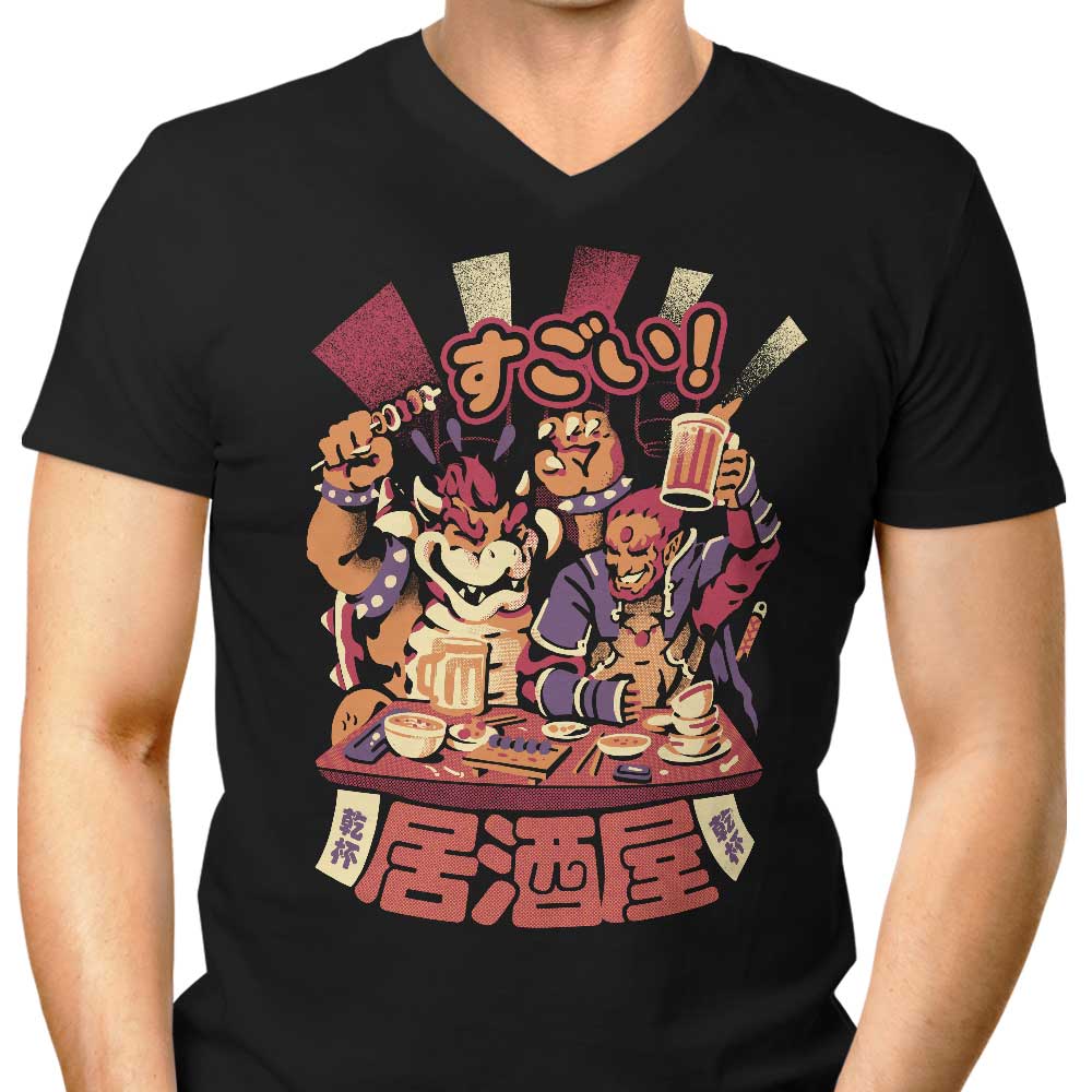 Villains Izakaya Men's V-Neck - Adult & Kids T-Shirts, Sweatshirts & Hoodies apparel design preview 1
