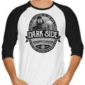 Vintage Dark Side 3/4 Sleeve Raglan - Adult & Kids T-Shirts, Sweatshirts & Hoodies apparel design preview 1