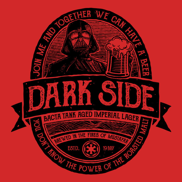 Vintage Dark Side - Adult & Kids T-Shirts, Sweatshirts & Hoodies apparel design preview 2