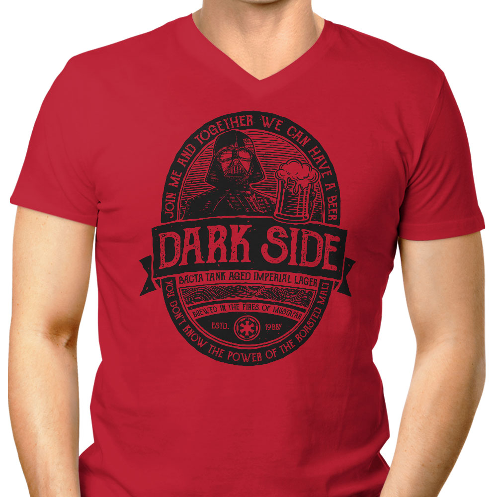 Vintage Dark Side Men's V-Neck - Adult & Kids T-Shirts, Sweatshirts & Hoodies apparel design preview 1