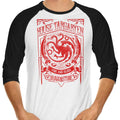 Vintage Dragon 3/4 Sleeve Raglan - Adult & Kids T-Shirts, Sweatshirts & Hoodies apparel design preview 1