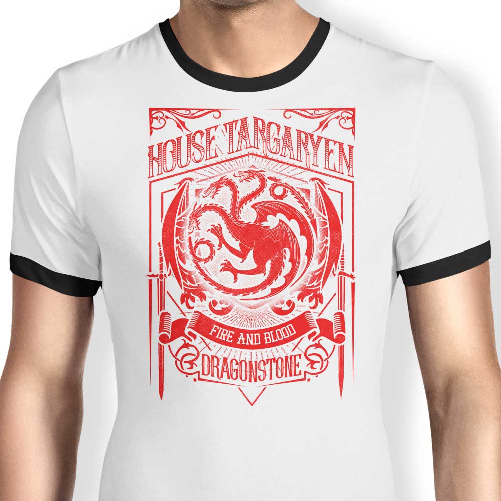 Vintage Dragon Ringer - Adult & Kids T-Shirts, Sweatshirts & Hoodies apparel design preview 1
