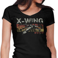 Vintage Fighter Women's V-Neck - Adult & Kids T-Shirts, Sweatshirts & Hoodies apparel design preview 1