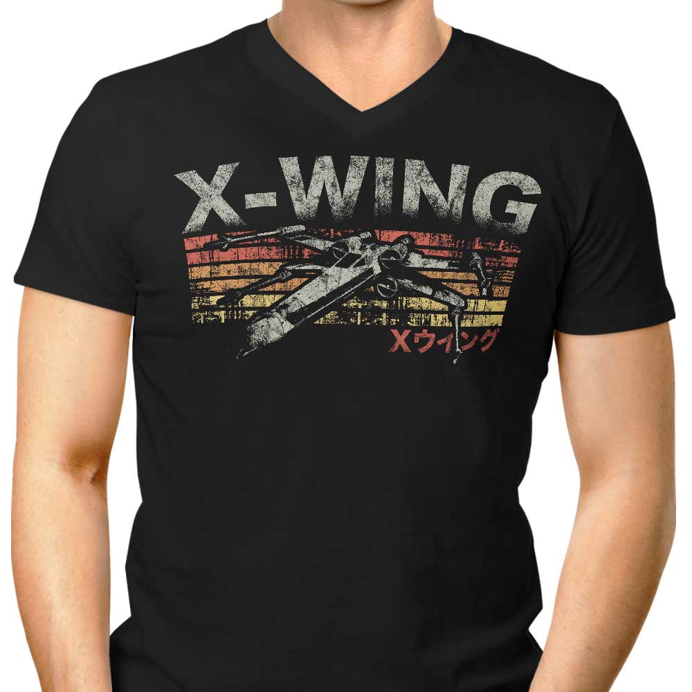 Vintage Fighter Men's V-Neck - Adult & Kids T-Shirts, Sweatshirts & Hoodies apparel design preview 1