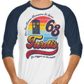 Vintage Time Machine 3/4 Sleeve Raglan - Adult & Kids T-Shirts, Sweatshirts & Hoodies apparel design preview 1