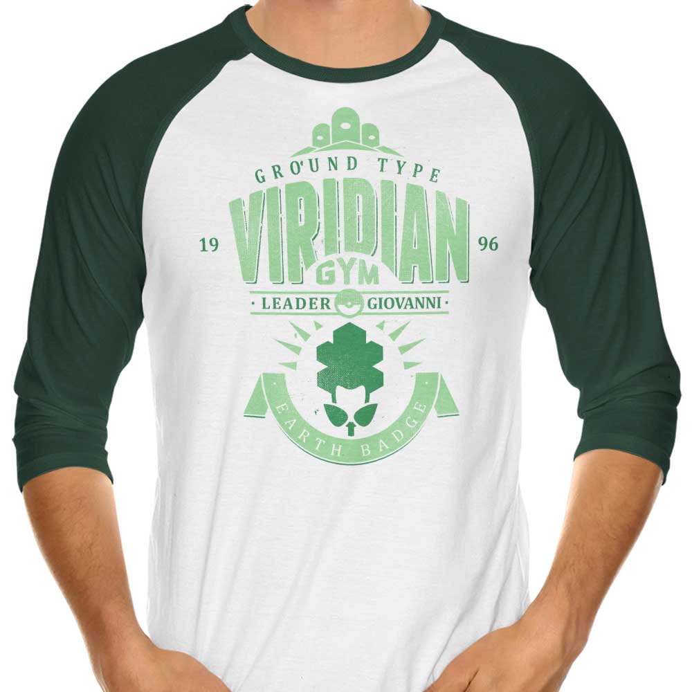 Viridian City Gym 3/4 Sleeve Raglan - Adult & Kids T-Shirts, Sweatshirts & Hoodies apparel design preview 1