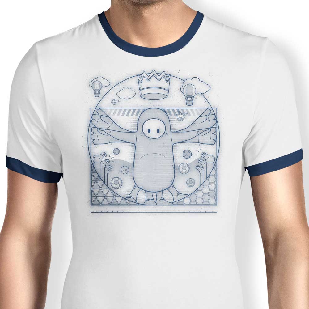 Virtruvian Guy Ringer - Adult & Kids T-Shirts, Sweatshirts & Hoodies apparel design preview 1