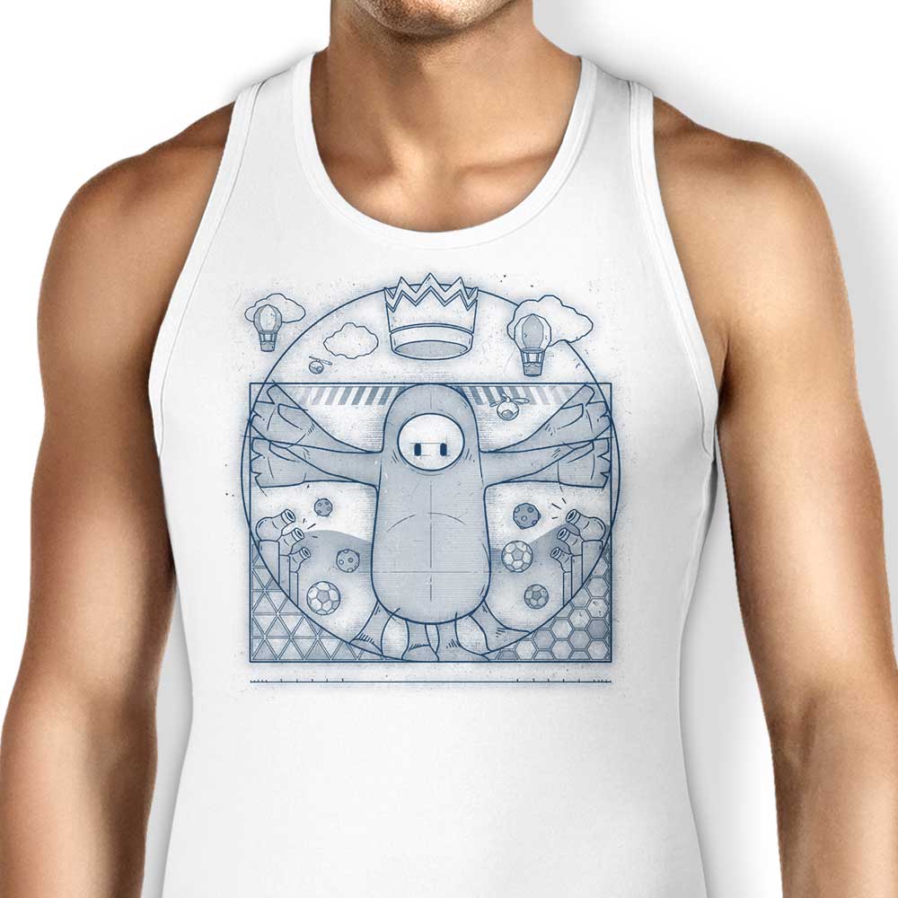 Virtruvian Guy Tank Top - Adult & Kids T-Shirts, Sweatshirts & Hoodies apparel design preview 1