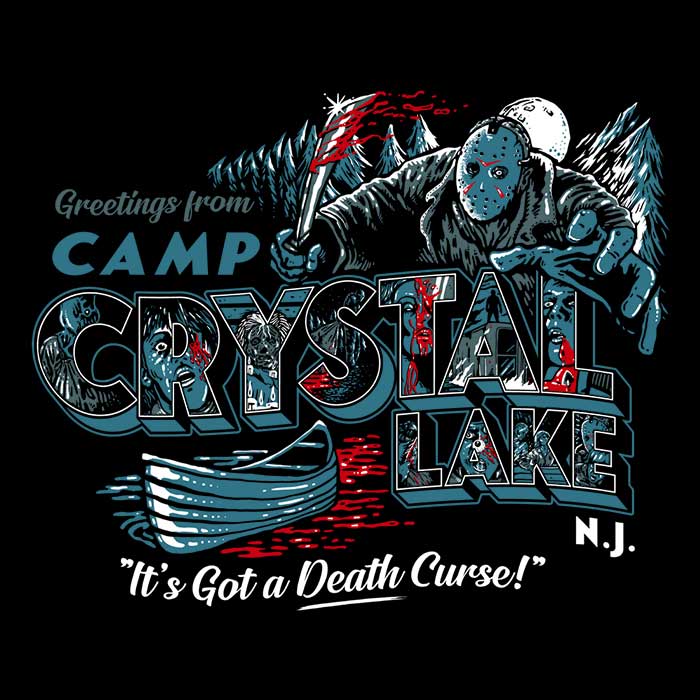 Visit Crystal Lake Men's Apparel - Adult & Kids T-Shirts, Sweatshirts & Hoodies apparel design preview 2