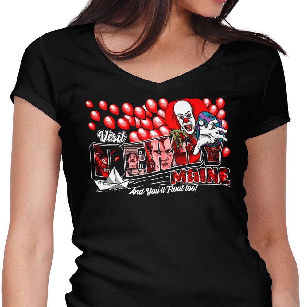 Visit Derry Women's V-Neck - Adult & Kids T-Shirts, Sweatshirts & Hoodies apparel design preview 1