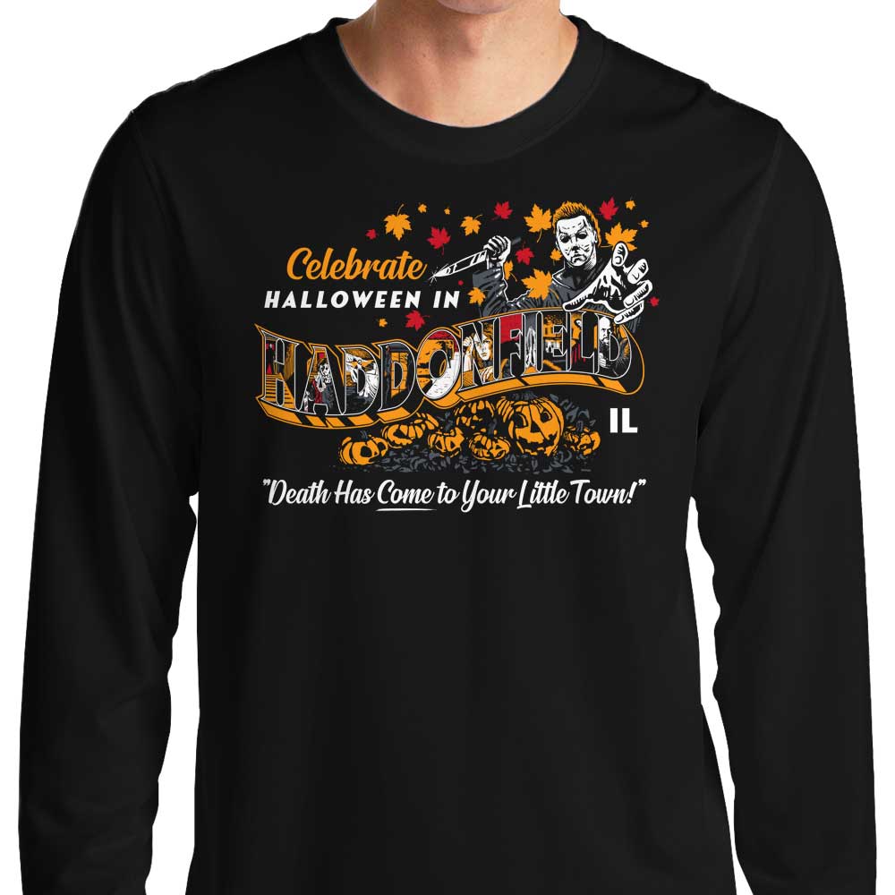 Visit Haddonfield - Adult & Kids T-Shirts, Sweatshirts & Hoodies apparel design preview 1