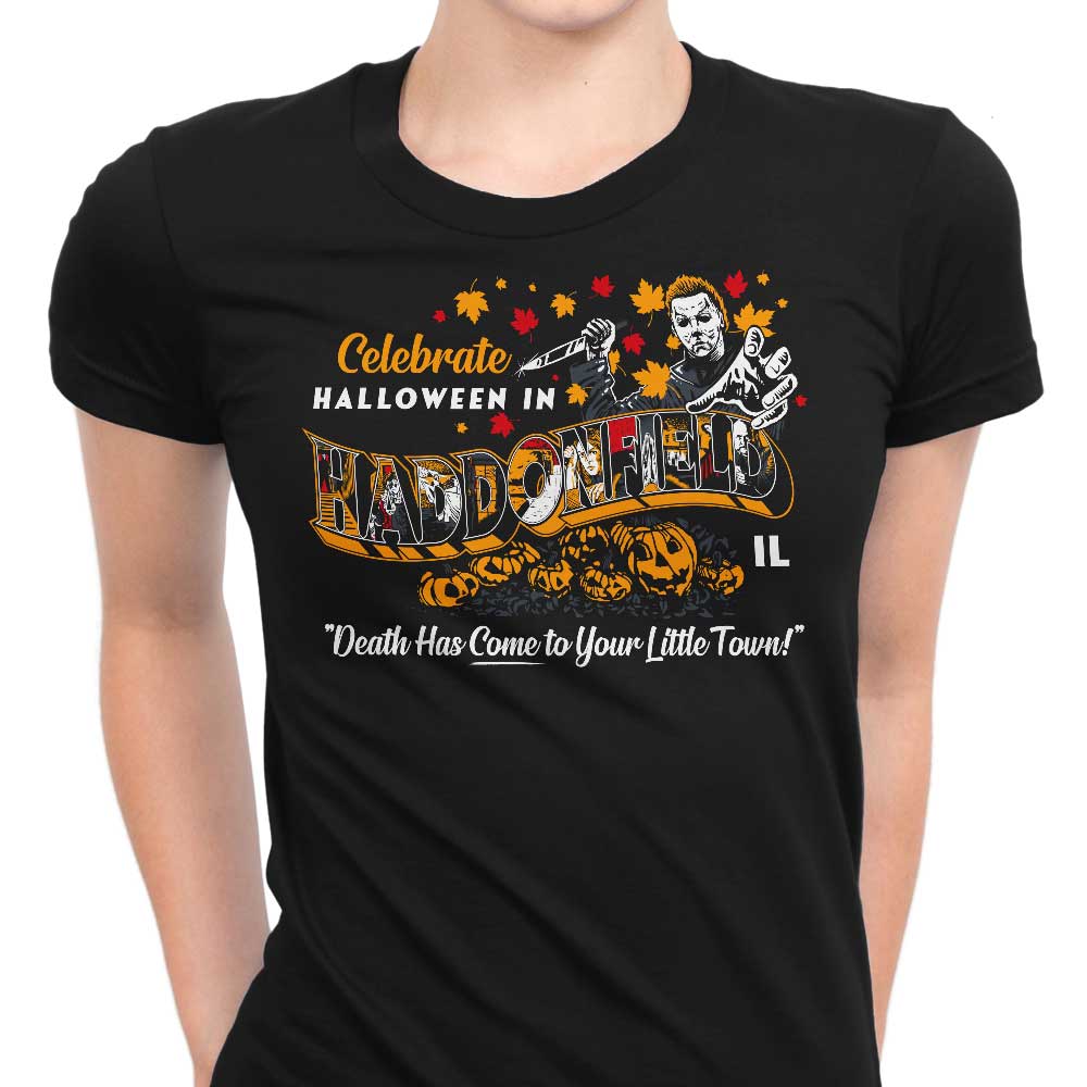 Visit Haddonfield Women's Apparel - Adult & Kids T-Shirts, Sweatshirts & Hoodies apparel design preview 1