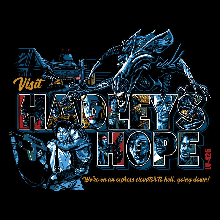 Visit Hadley's Hope - Adult & Kids T-Shirts, Sweatshirts & Hoodies apparel design preview 2