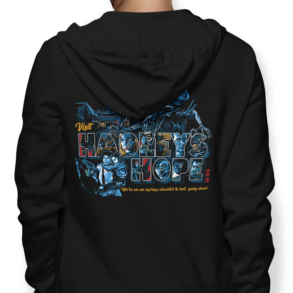 Visit Hadley's Hope - Adult & Kids T-Shirts, Sweatshirts & Hoodies apparel design preview 1
