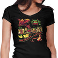 Visit Isla Nublar Women's V-Neck - Adult & Kids T-Shirts, Sweatshirts & Hoodies apparel design preview 1