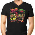 Visit Isla Nublar Men's V-Neck - Adult & Kids T-Shirts, Sweatshirts & Hoodies apparel design preview 1