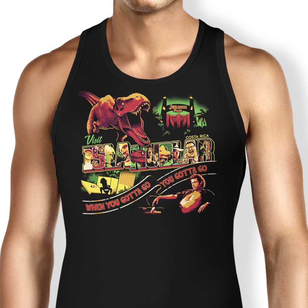 Visit Isla Nublar Tank Top - Adult & Kids T-Shirts, Sweatshirts & Hoodies apparel design preview 1