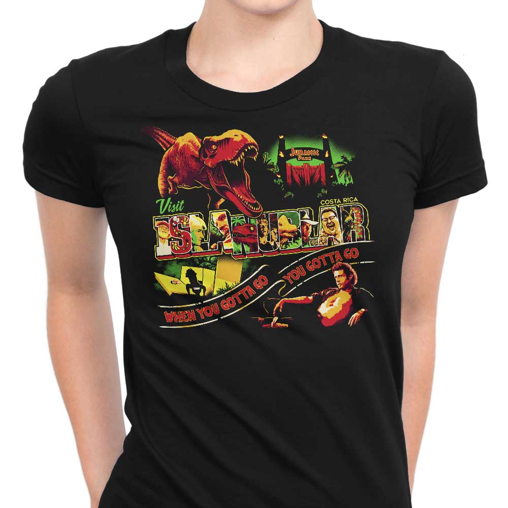 Visit Isla Nublar Women's Apparel - Adult & Kids T-Shirts, Sweatshirts & Hoodies apparel design preview 1
