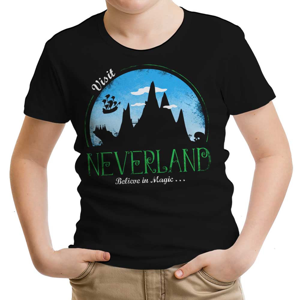 Visit Neverland Youth Apparel - Adult & Kids T-Shirts, Sweatshirts & Hoodies apparel design preview 1