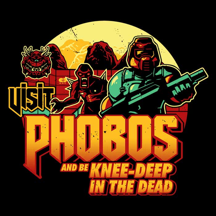 Visit Phobos Coasters - Adult & Kids T-Shirts, Sweatshirts & Hoodies apparel design preview 1