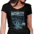 Visit Raccoon City Women's V-Neck - Adult & Kids T-Shirts, Sweatshirts & Hoodies apparel design preview 1