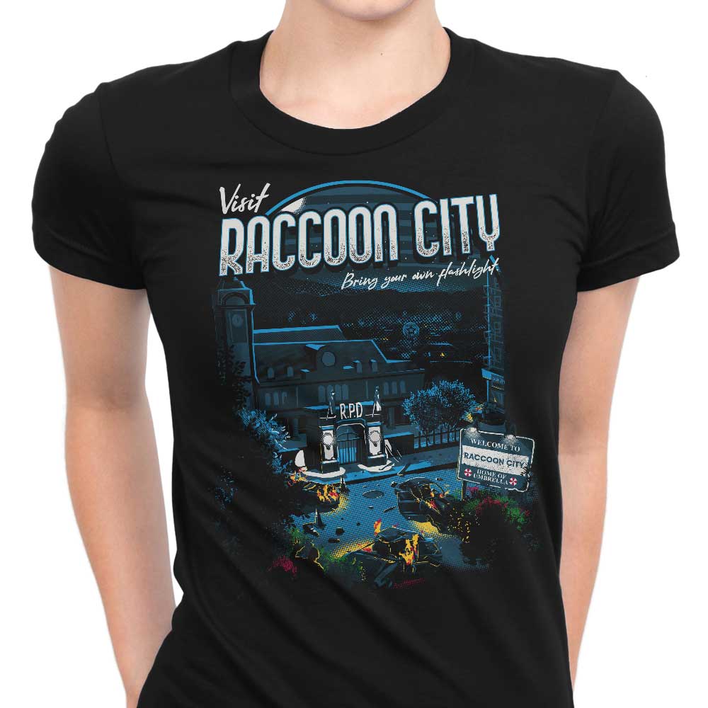 Visit Raccoon City Women's Apparel - Adult & Kids T-Shirts, Sweatshirts & Hoodies apparel design preview 1