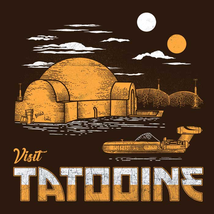Visit Tatooine Women's Apparel - Adult & Kids T-Shirts, Sweatshirts & Hoodies apparel design preview 2