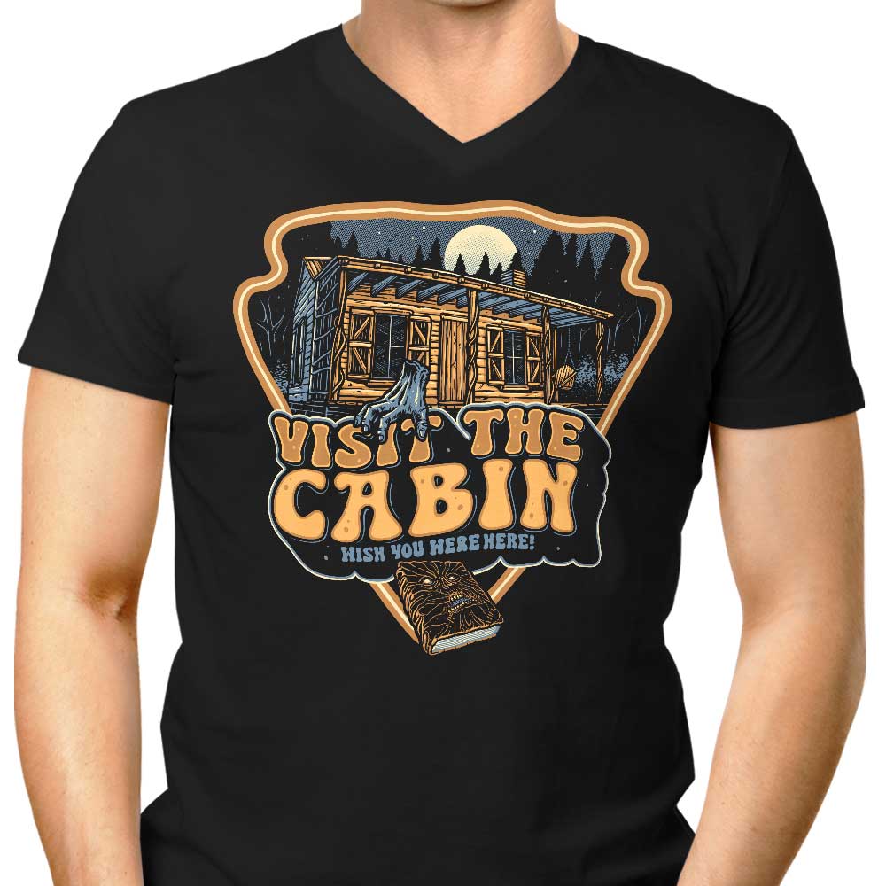 Visit the Cabin Men's V-Neck - Adult & Kids T-Shirts, Sweatshirts & Hoodies apparel design preview 1