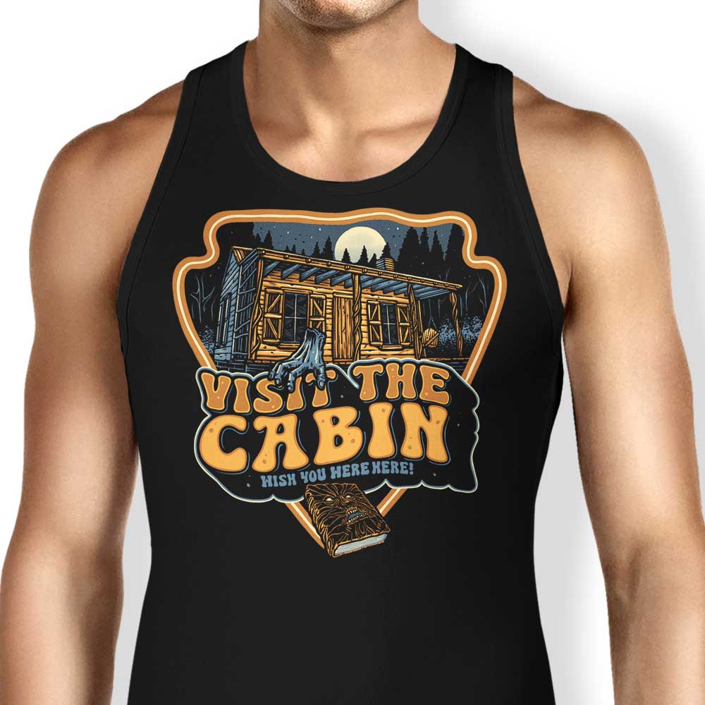 Visit the Cabin Tank Top - Adult & Kids T-Shirts, Sweatshirts & Hoodies apparel design preview 1