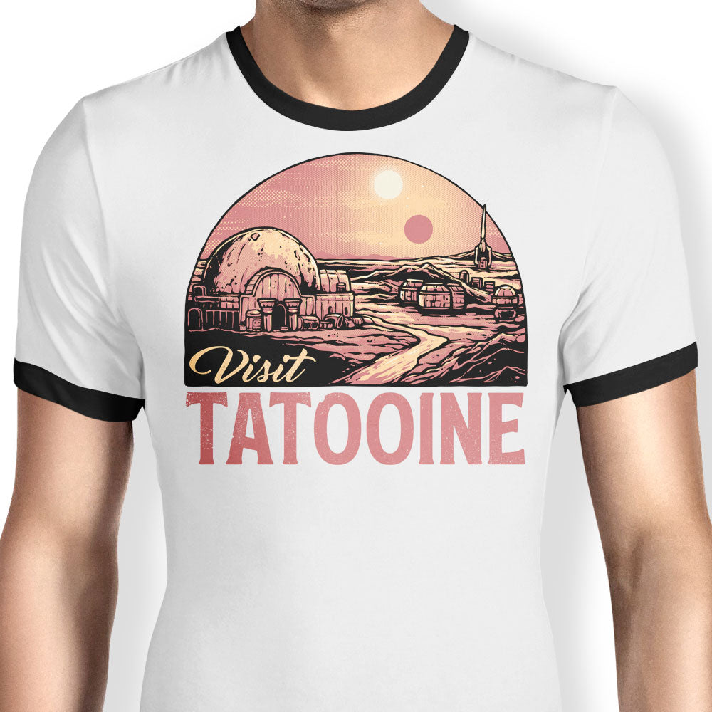 Visit the Twin Suns Ringer - Adult & Kids T-Shirts, Sweatshirts & Hoodies apparel design preview 1