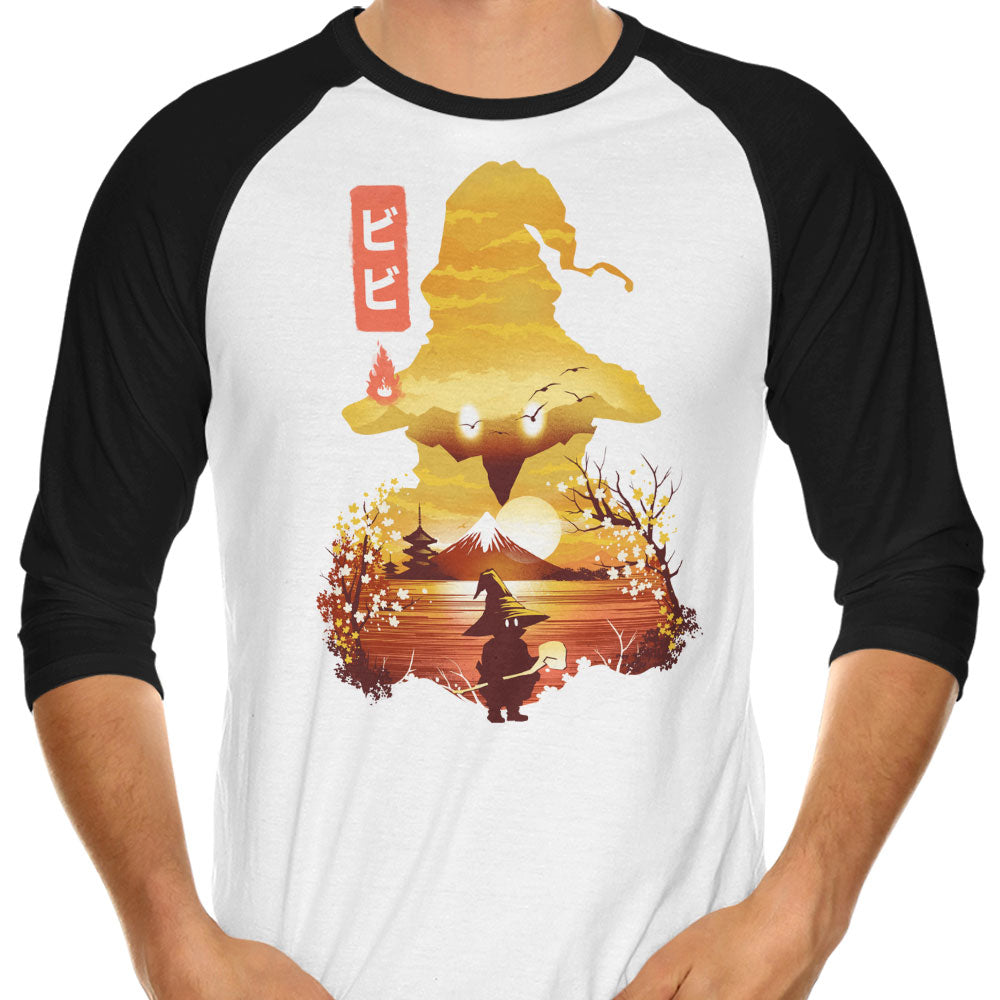 Vivi Ukiyo-e 3/4 Sleeve Raglan - Adult & Kids T-Shirts, Sweatshirts & Hoodies apparel design preview 1