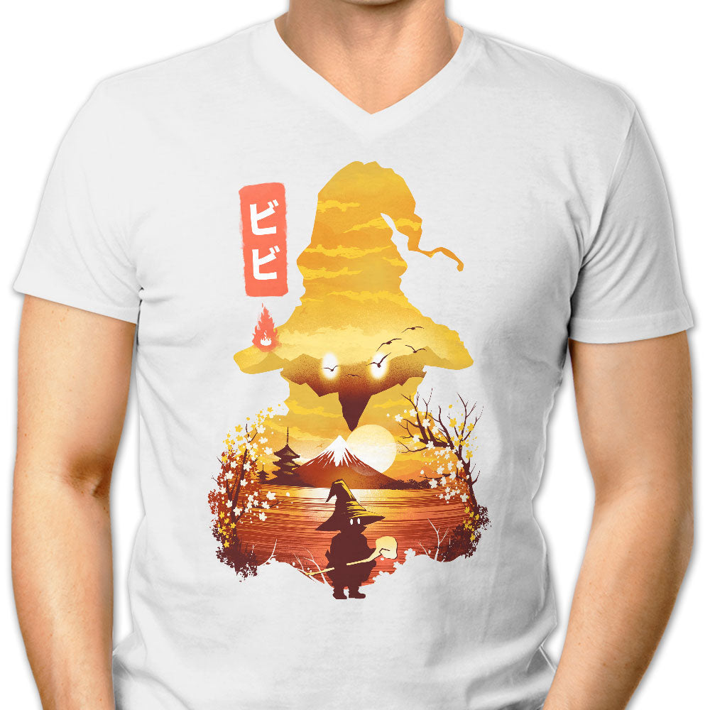 Vivi Ukiyo-e Men's V-Neck - Adult & Kids T-Shirts, Sweatshirts & Hoodies apparel design preview 1