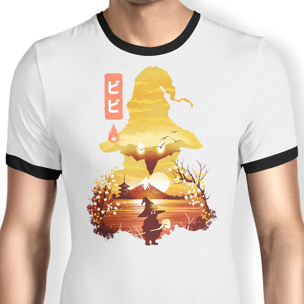 Vivi Ukiyo-e Ringer - Adult & Kids T-Shirts, Sweatshirts & Hoodies apparel design preview 1
