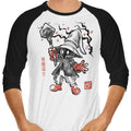 Void Caster Sumi-e 3/4 Sleeve Raglan - Adult & Kids T-Shirts, Sweatshirts & Hoodies apparel design preview 1