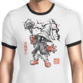 Void Caster Sumi-e Ringer - Adult & Kids T-Shirts, Sweatshirts & Hoodies apparel design preview 1