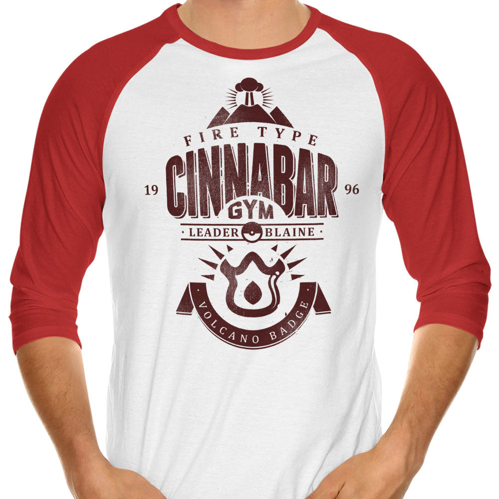 Volcano Badge 3/4 Sleeve Raglan - Adult & Kids T-Shirts, Sweatshirts & Hoodies apparel design preview 1