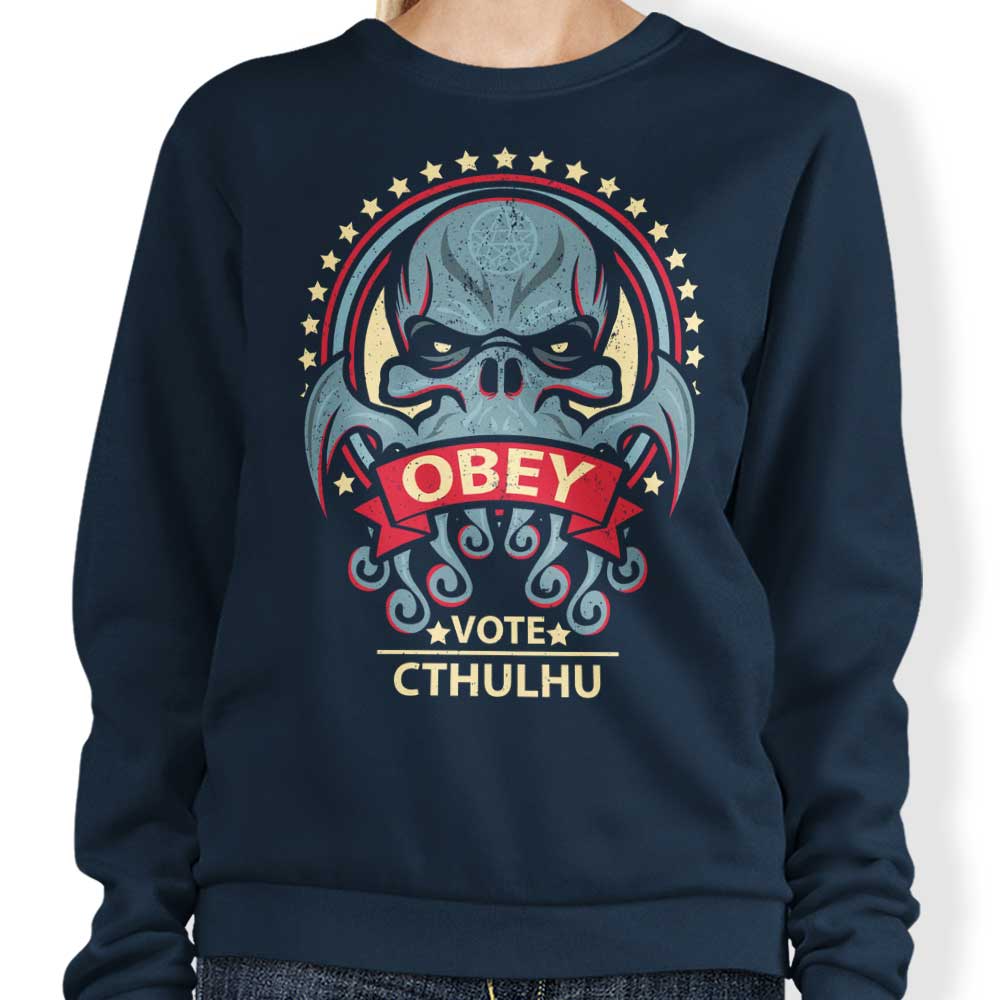 Vote Cthulhu - Adult & Kids T-Shirts, Sweatshirts & Hoodies apparel design preview 1
