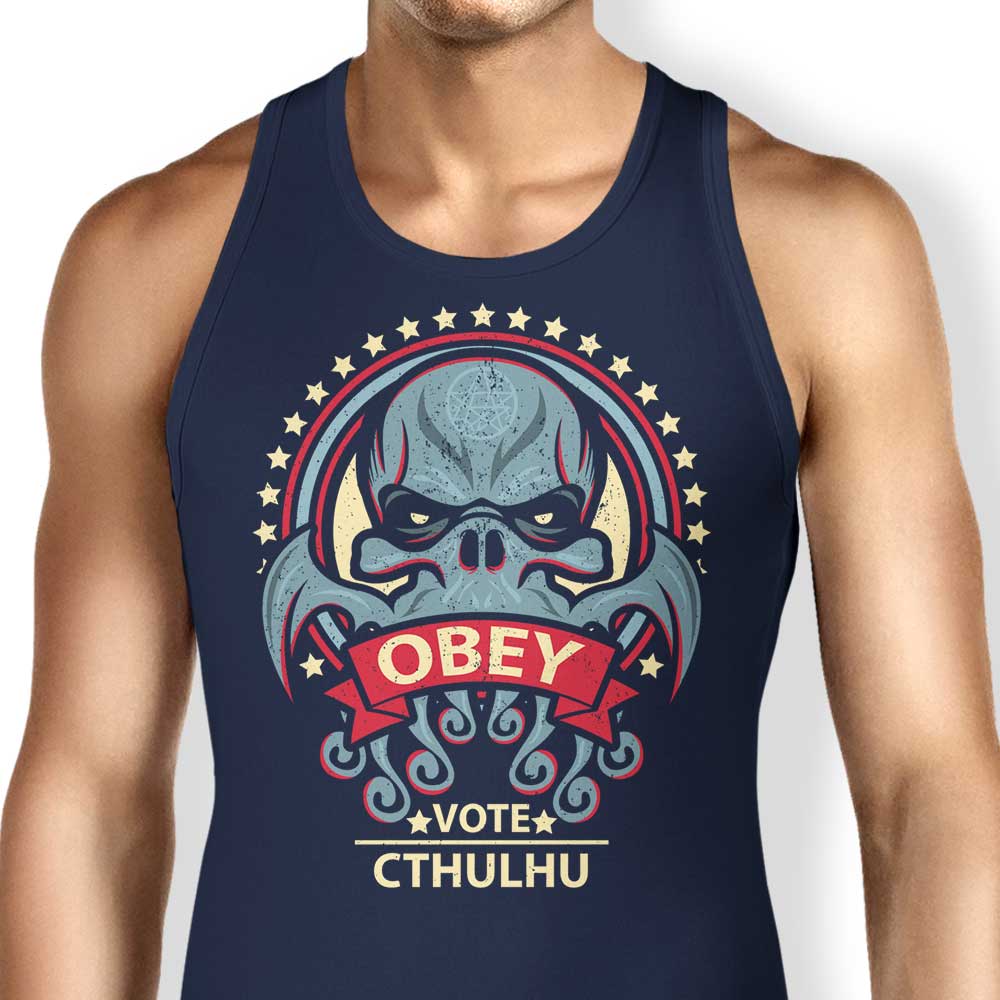 Vote Cthulhu Tank Top - Adult & Kids T-Shirts, Sweatshirts & Hoodies apparel design preview 1