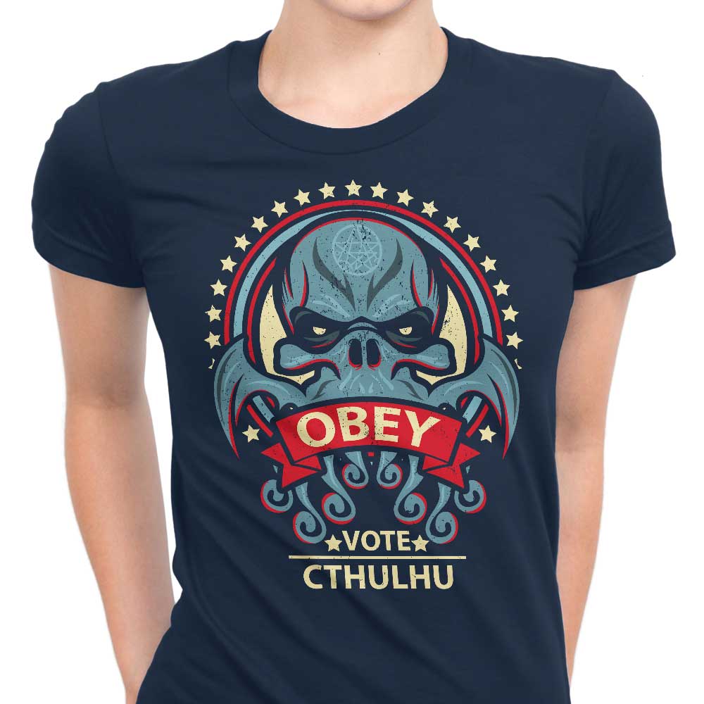 Vote Cthulhu Women's Apparel - Adult & Kids T-Shirts, Sweatshirts & Hoodies apparel design preview 1