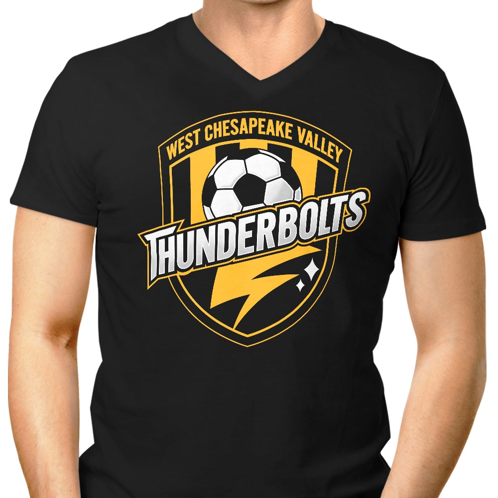 WCV Thunderbolts Men's V-Neck - Adult & Kids T-Shirts, Sweatshirts & Hoodies apparel design preview 1