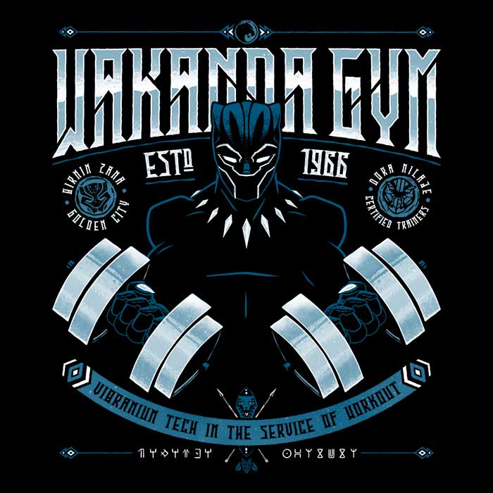 Wakanda Fitness Men's Apparel - Adult & Kids T-Shirts, Sweatshirts & Hoodies apparel design preview 2