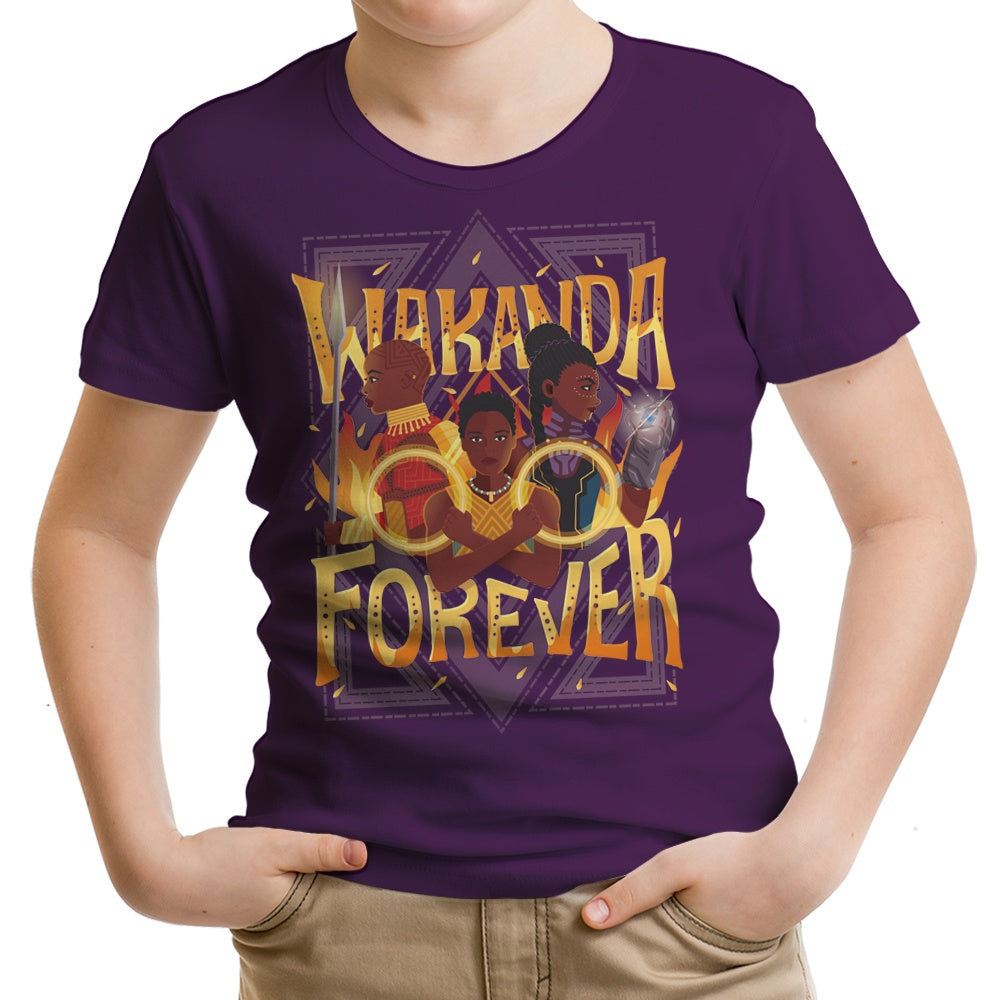 Wakanda Forever Youth Apparel - Adult & Kids T-Shirts, Sweatshirts & Hoodies apparel design preview 1
