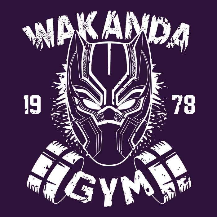 Wakanda Gym Men's Apparel - Adult & Kids T-Shirts, Sweatshirts & Hoodies apparel design preview 2