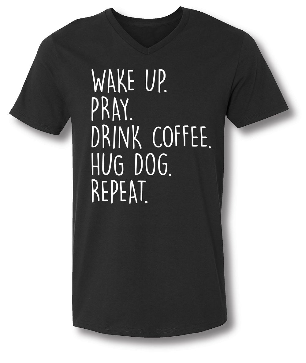 SALE Sassy Frass Wake Up Pray Drink Coffee Hug Dog - Adult & Kids T-Shirts, Sweatshirts & Hoodies apparel design preview 2