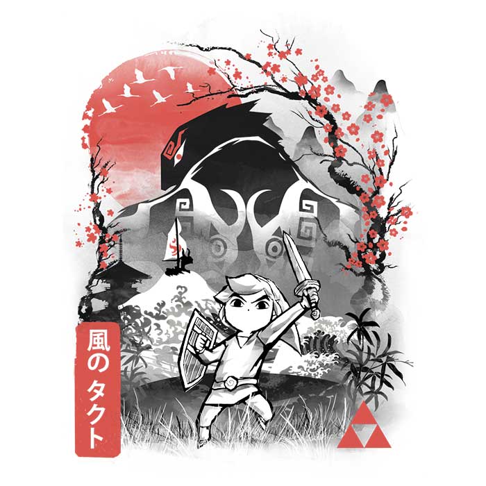 Waker Sumi-e Women's Apparel - Adult & Kids T-Shirts, Sweatshirts & Hoodies apparel design preview 2