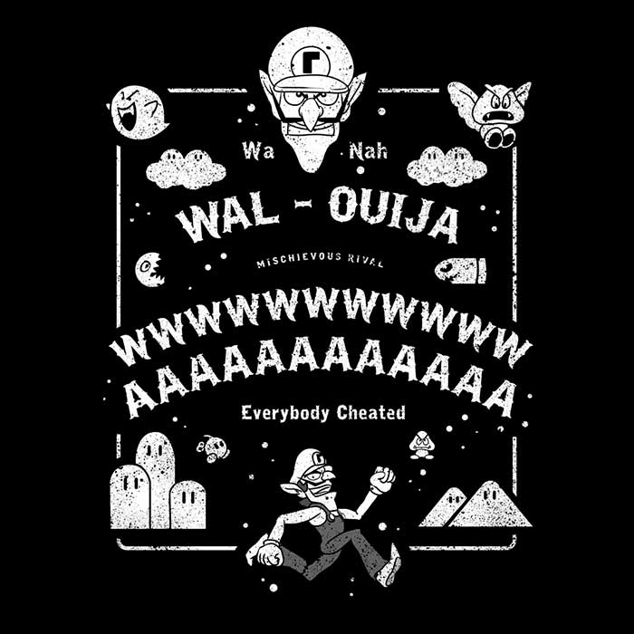 Wal-Ouija Men's V-Neck - Adult & Kids T-Shirts, Sweatshirts & Hoodies apparel design preview 2